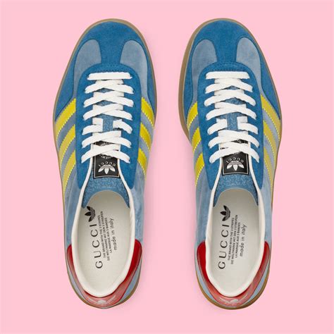 gucci adidas gazelle blue|adidas x gucci gazelle.